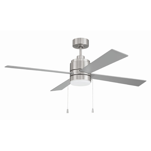 Craftmade Lighting Mccoy Brushed Polished Nickel LED Ceiling Fan with Light