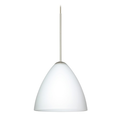 Besa Lighting Besa Lighting Mia Satin Nickel Mini-Pendant Light 1XT-177907-SN