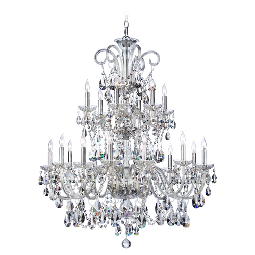 Quorum Lighting Bohemian Katerina 18-Light Crystal Chandelier in Chrome by Quorum Lighting 630-18-514