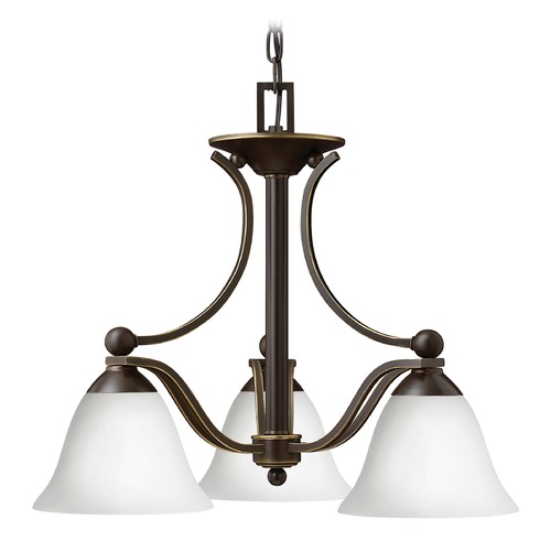 Hinkley Bolla 22.50-Inch Olde Bronze Chandelier by Hinkley Lighting 4653OB-OPAL