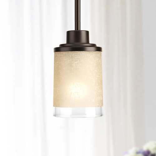 Progress Lighting Alexa Antique Bronze Mini Pendant by Progress Lighting P5147-20