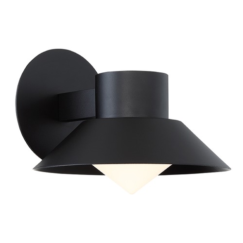 Modern Forms by WAC Lighting Oslo 8-Inch LED Outdoor Wall Light in Black by Modern Forms WS-W18710-BK