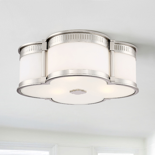 Polished Nickel LED Flush Mount by Minka Lavery