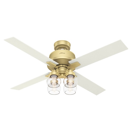 Hunter Fan Company Vivien 52-Inch LED Fan in Modern Brass by Hunter Fan Company 59651