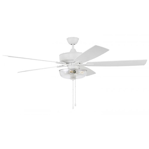 Super Pro 101 60-Inch LED Fan in White by Craftmade Lighting