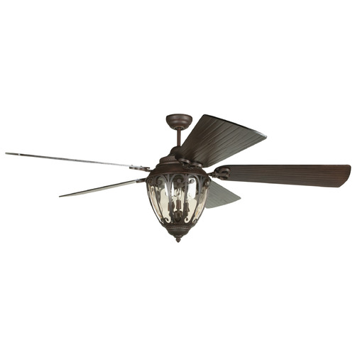 Craftmade Lighting Olivier Aged Bronze Textured LED Ceiling Fan by Craftmade Lighting OV70AG5