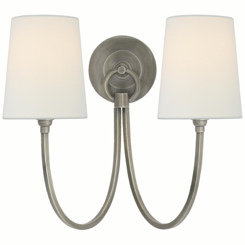 Visual Comfort Signature Collection Visual Comfort Signature Collection Thomas O'brien Reed Antique Nickel Sconce TOB2126AN-L