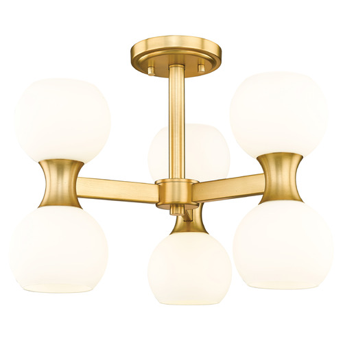 Z-Lite Artemis Modern Gold Semi-Flushmount Light