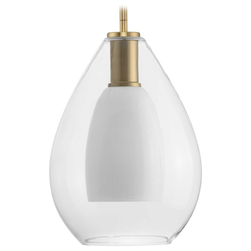 Progress Lighting Safford 1-Light Silver Ridge Pendant Light