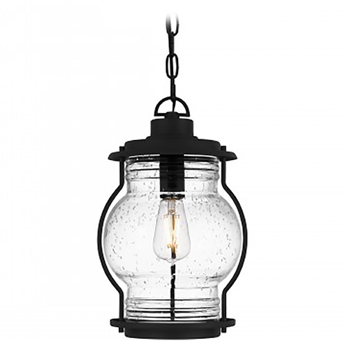 Quoizel Lighting Luther Earth Black Outdoor Hanging Light