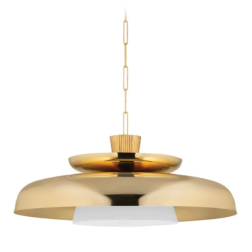 Corbett Lighting Ravenna Vintage Brass Pendant