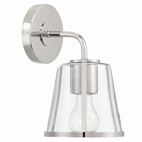Crystorama Lighting Crystorama Lighting Fulton Polished Nickel Sconce FUL-911-PN-CL