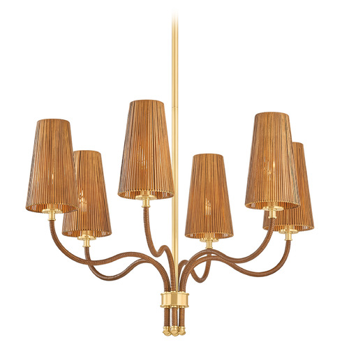 Hudson Valley Lighting Atwood Aged Brass LED Chandelier