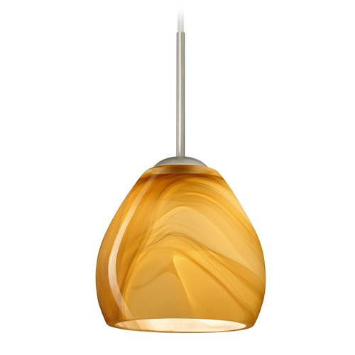 Besa Lighting Bolla Satin Nickel Mini-Pendant Light