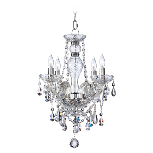 Quorum Lighting Bohemian Katerina Chrome Crystal Chandelier by Quorum Lighting 630-4-514