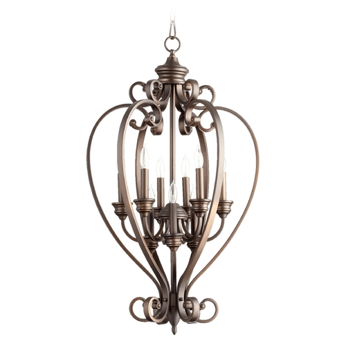 Quorum Lighting Bryant Oiled Bronze Pendant by Quorum Lighting 6854-9-86