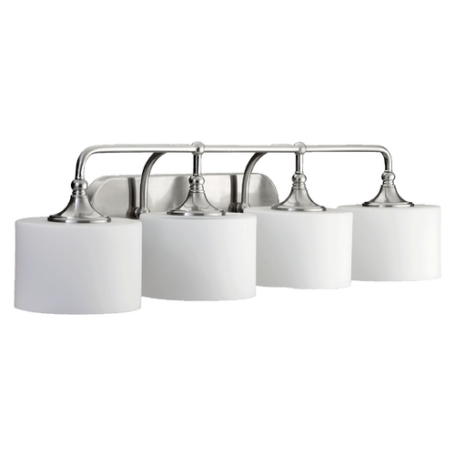 Quorum Lighting Quorum Lighting Rockwood Satin Nickel Bathroom Light 5090-4-65