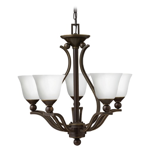 Hinkley Bolla 5-Light Chandelier in Olde Bronze by Hinkley Lighting 4655OB-OPAL