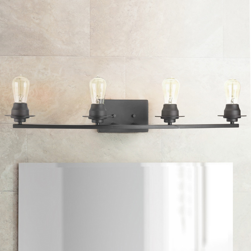 Progress Lighting Debut Graphite 4-Light Bathroom Light by Progress Lighting P300011-143