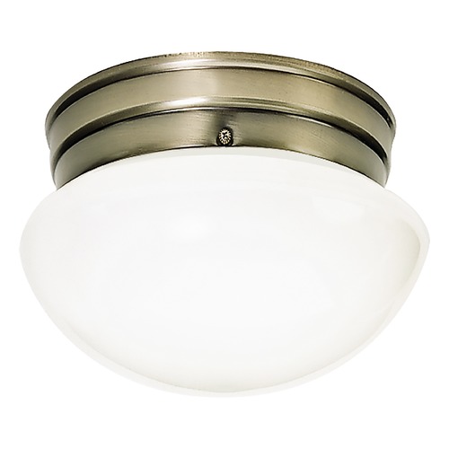 Antique Brass Flush Mount by Nuvo Lighting