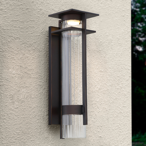Minka Lavery Kittner Oil Rubbed Bronze with Gold Highlights LED Outdoor Wall Light by Minka Lavery 72742-143C-L