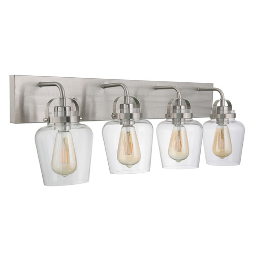 Trystan Brushed Polished Nickel Bathroom Light by Craftmade Lighting