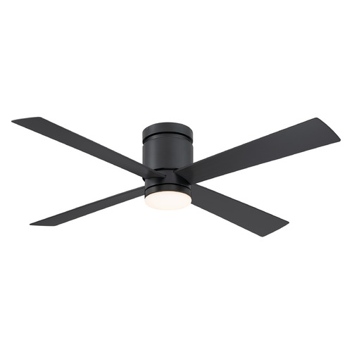 Fanimation Fans Kwartet Black LED Ceiling Fan with Light