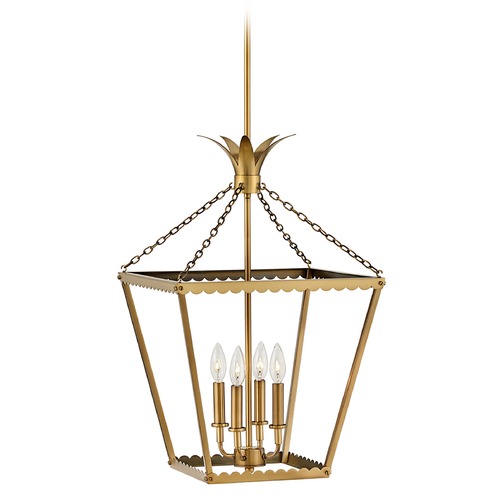 Palma 16-Inch Pendant in Heritage Brass by Hinkley Lighting