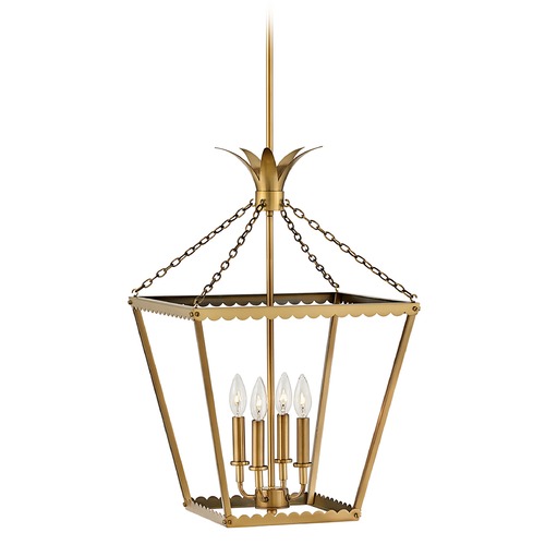 Hinkley Palma 16-Inch Pendant in Heritage Brass 41925HB