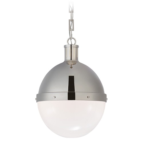 Visual Comfort Signature Collection Thomas OBrien Hicks Large Pendant in Nickel by Visual Comfort Signature TOB5063PNWG