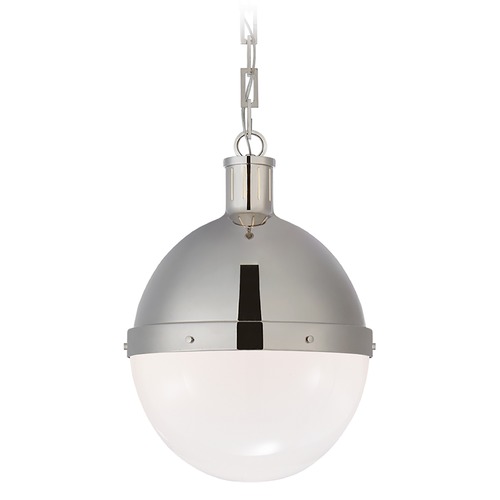 Thomas OBrien Hicks Large Pendant in Nickel by Visual Comfort Signature