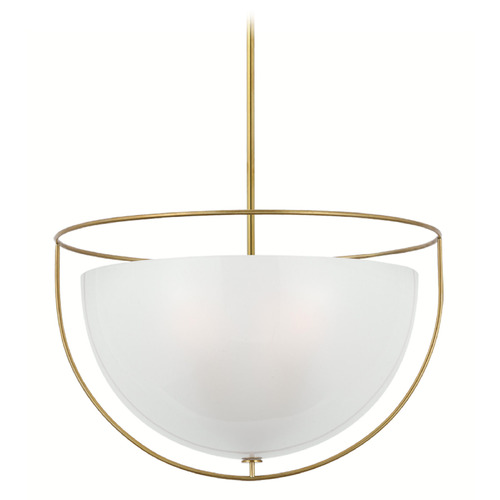 Visual Comfort Signature Collection Paloma Contreras Odeon Pendant in Antique Brass by VC Signature PCD5050HAB-FG