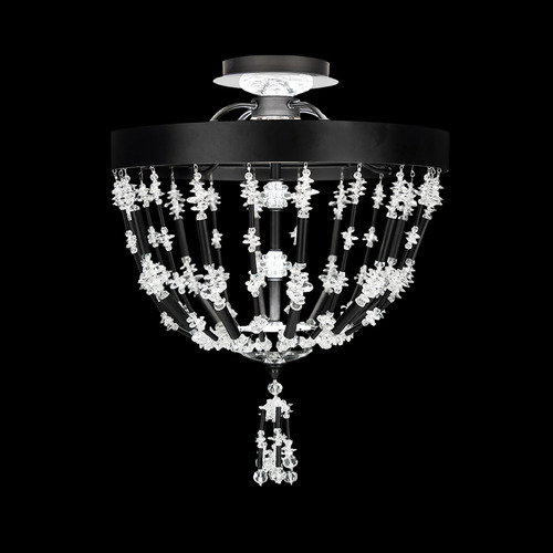 Bali Black LED Semi-Flush Mount Light by Schonbek Lighting