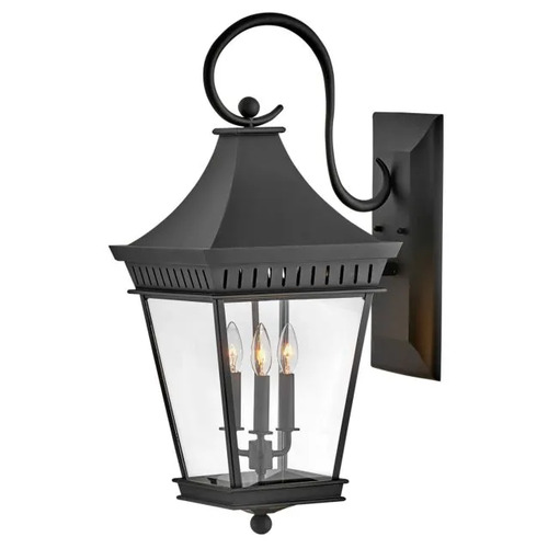 Chapel Hill 30-Inch Outdoor Wall Light in Black by Hinkley Lighting