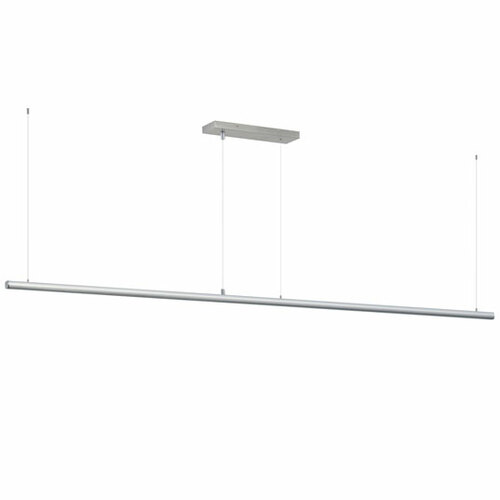 Continuum 96-Inch 3CCT LED Pendant in Satin Aluminum by ET2 Lighting