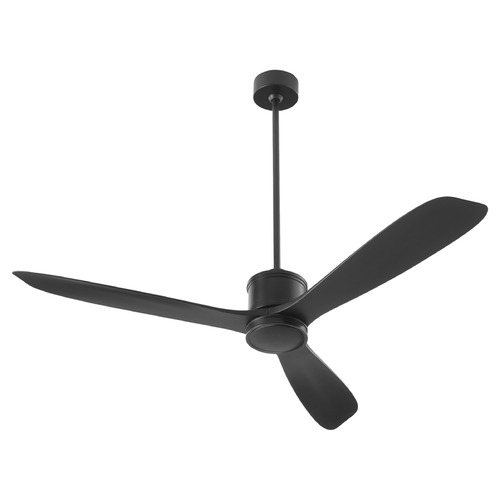 Quorum Lighting Portland Matte Black Ceiling Fan Without Light by Quorum Lighting 12583-59