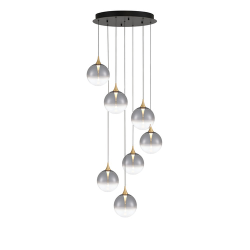 Lissa 7-Light Multi-Light LED Pendant in Gold by Eurofase Lighting