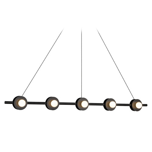 Kuzco Lighting Elixir Black LED Island Light with Globe Shade