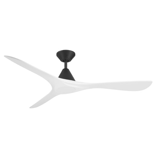 Modern Forms by WAC Lighting Modern Forms Carve Matte Black & Matte White Ceiling Fan Without Light FR-D2504-60-MB/MW