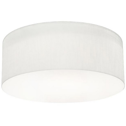 Afx Lighting Anton Linen White Flushmount Light