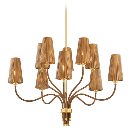 Hudson Valley Lighting Atwood Aged Brass LED Chandelier