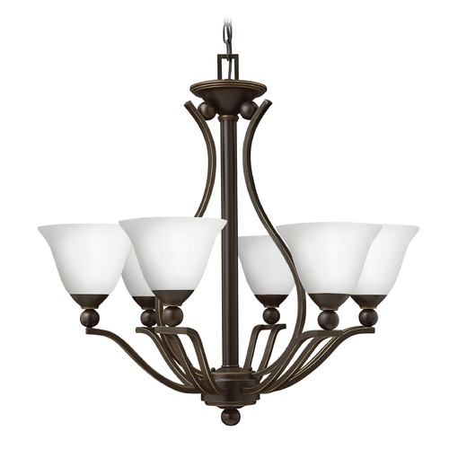 Hinkley Bolla 29-Inch Olde Bronze Chandelier by Hinkley Lighting 4656OB-OPAL