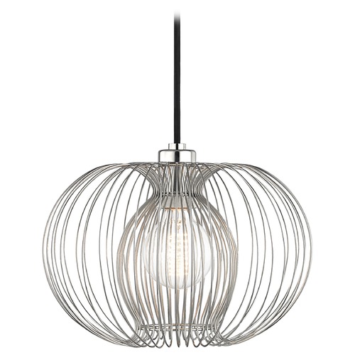 Mitzi by Hudson Valley Jasmine Pendant in Polished Nickel by Mitzi by Hudson Valley H181701S-PN