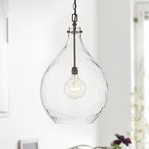 Bristol Farm House Pendant with Teardrop Shade by Capital Lighting