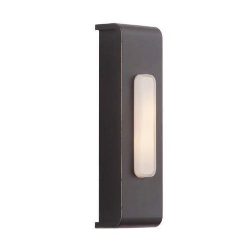 Craftmade Lighting Surface Mounted LED Lighted Doorbell Button in Aged Bronze by Craftmade Lighting PB5001-AZ