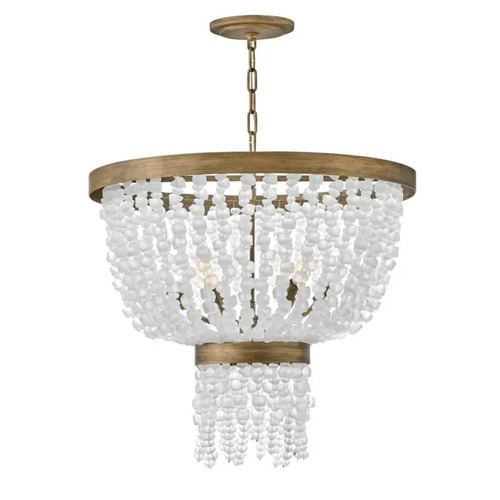 Dune 25-Inch Chandelier in Burnished Gold by Fredrick Ramond