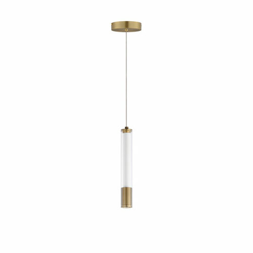 Cortex 11-Inch High LED Mini Pendant in Aged Brass by ET2 Lighting