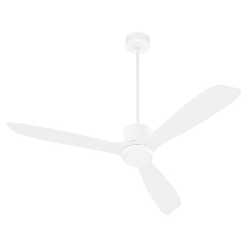 Portland Studio White Ceiling Fan Without Light by Quorum Lighting