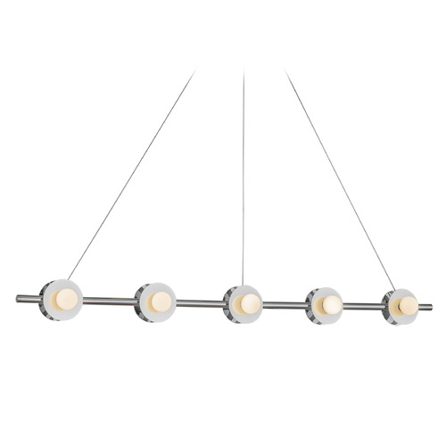 Kuzco Lighting Elixir Chrome LED Island Light with Globe Shade