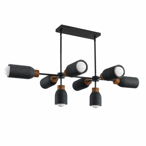 Maxim Lighting Pompeii 8-Light Linear Light in Matte Black by Maxim Lighting 10628LVBK